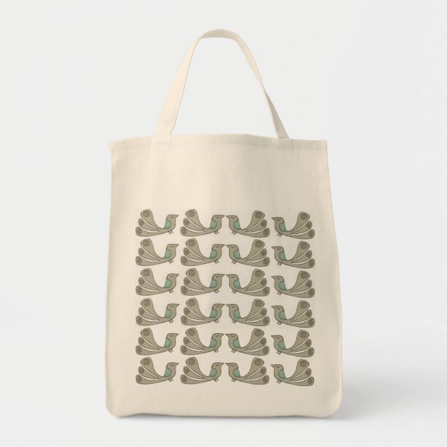 Tote Bag épicerie multi fourre-tout d'oiseau original (Devant)