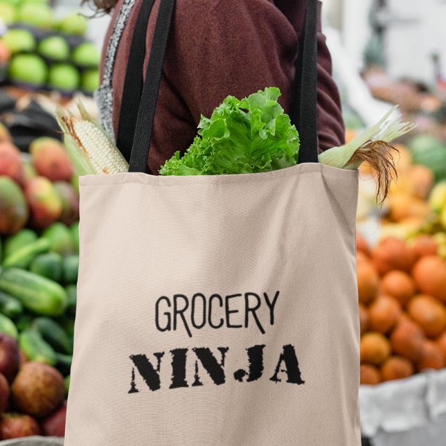 Tote Bag Épicerie Ninja Funny Épicerie Cadeau (Shop now  and become the ultimate Grocery Ninja!)