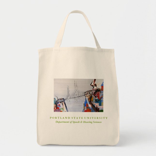 Tote Bag Épicerie organique Fourre-tout de coton du bloc (Devant)