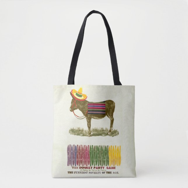Tote Bag Éplucher la queue sur l'âne (Devant)