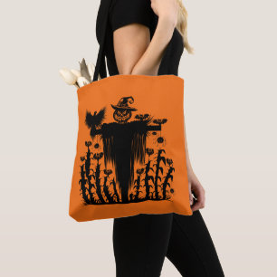 Tote Bag Épouvantail de Halloween gothique effrayant Citrou