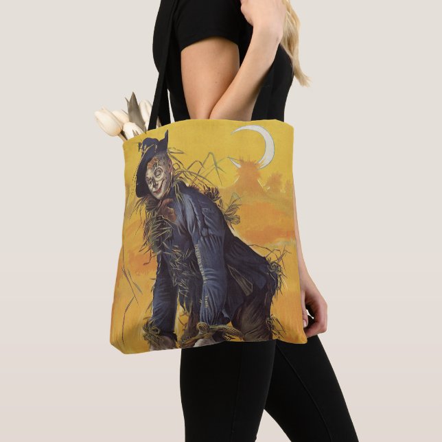 Tote Bag Épouvantail du Magicien d'Oz, Contes de Fées Ancie (De près)