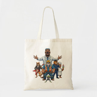 Tote Bag Équipe d'Animaux Cool Enfants Saint-Valentin Échan