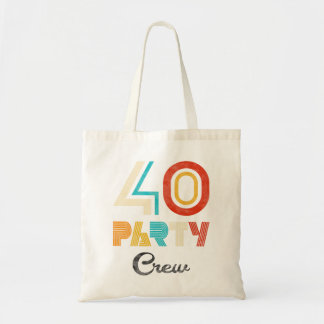 Tote Bag Équipe de 40 fêtes - 40e anniversaire 40 ans Vinta