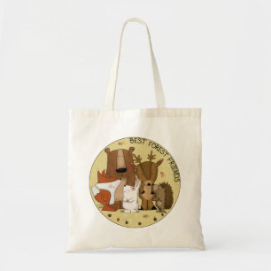 Tote Bag Équipe de bois - Meilleurs amis forestiers/ Indivi