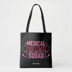 Tote Bag Équipe de facturation médicale drôle Cadeau de spé