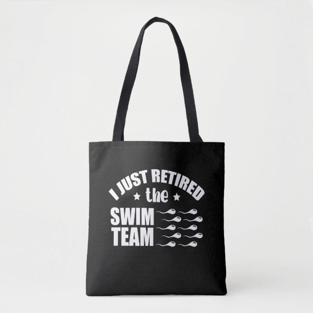 Tote Bag Équipe De Jus De Sperm Retraité (Devant)