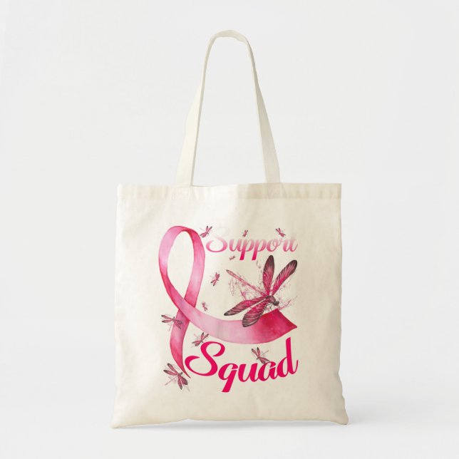 Tote Bag Équipe de soutien aux guerriers Dragonfly Cancer d (Devant)