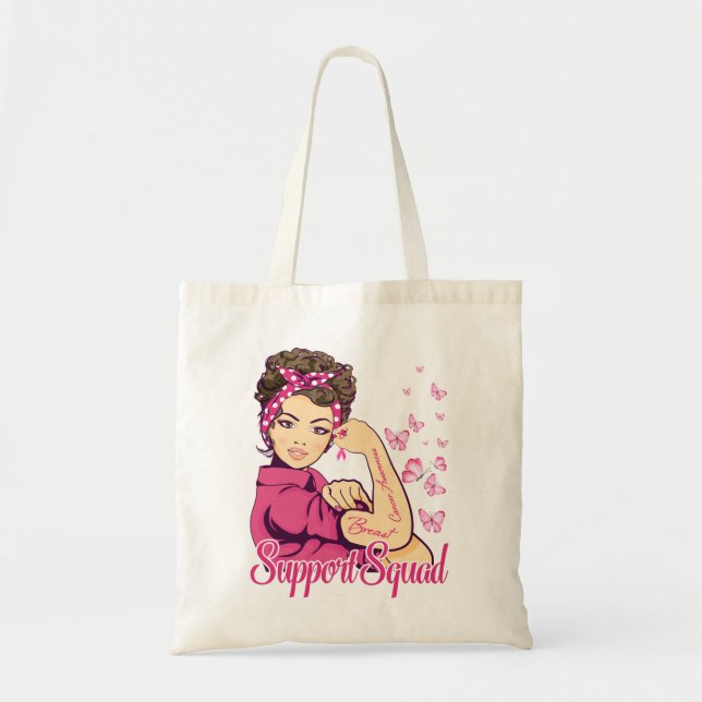 Tote Bag Équipe de soutien aux guerriers Rosie Riveter Canc (Devant)
