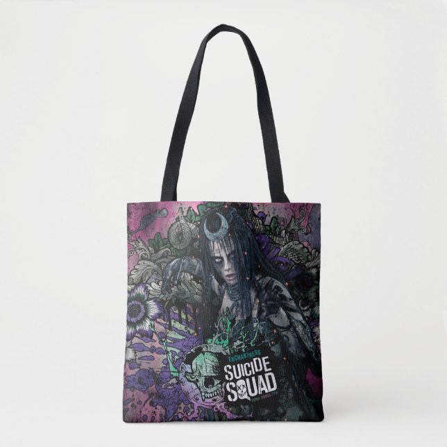 Tote Bag Équipe de suicide | Graffiti de caractère Enchantr (Devant)