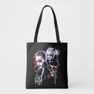 Tote Bag Équipe de suicide   Graffiti peint Joker & Harley