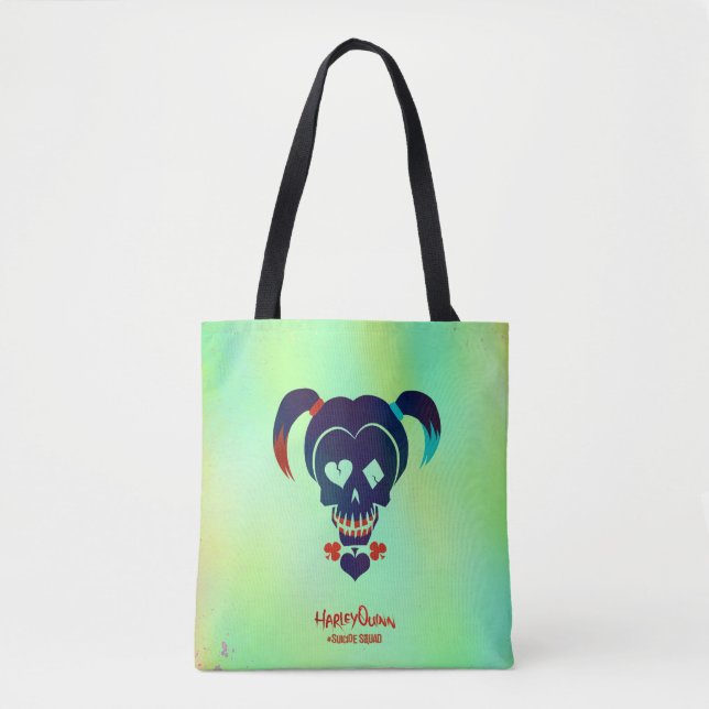 Tote Bag Équipe de suicide | Harley Quinn Head Icon (Devant)