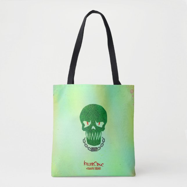 Tote Bag Équipe de suicide | Icône Tête Croc de tueur (Devant)