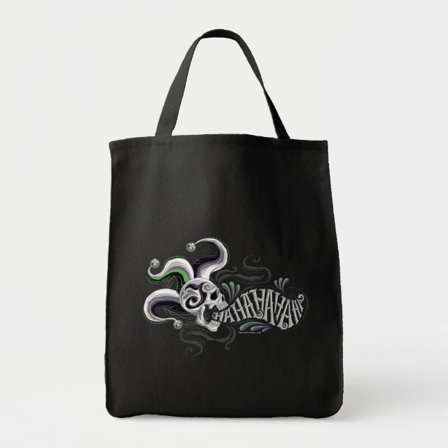 Tote Bag Équipe de suicide | Joker Skull - Haha (Devant)