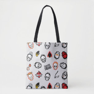 Tote Bag Équipe de suicide Motif Diablo Emoji