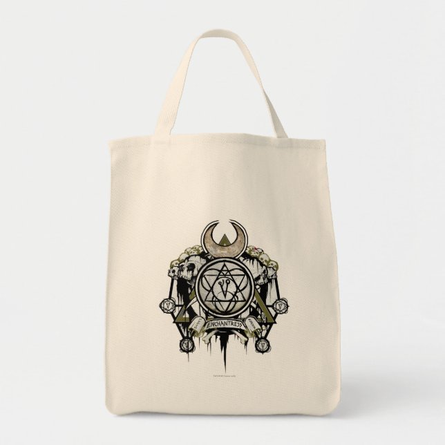 Tote Bag Équipe de suicide | Symboles d'enchantement Tattoo (Devant)