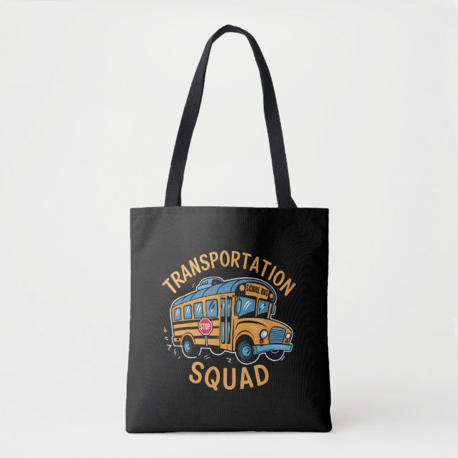 Tote Bag Équipe de transport des conducteurs d'autobus scol (Devant)