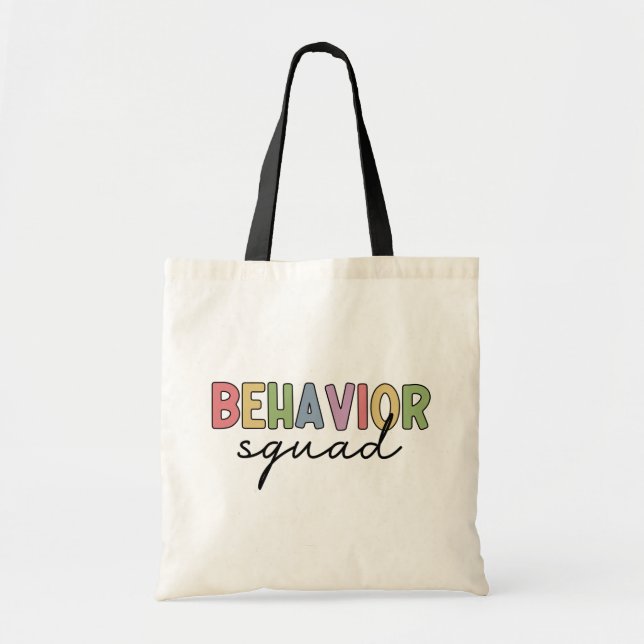 Tote Bag Équipe du comportement | Thérapiste comportemental (Devant)