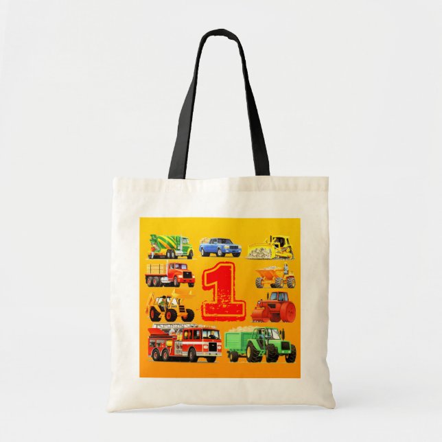 Tote Bag Ęr anniversaire de grands camions (Devant)