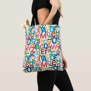 Tote Bag Eric Carle   Lettres Motifs alphabétiques