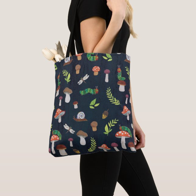 Tote Bag Eric Carle | Motif Bugs et Champignons (De près)