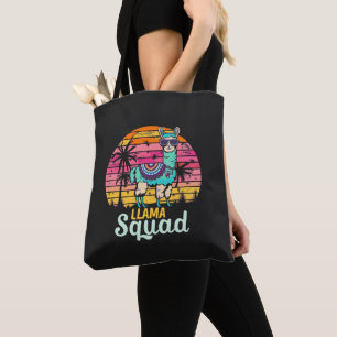 Tote Bag Escadron de Llama Vintage cool