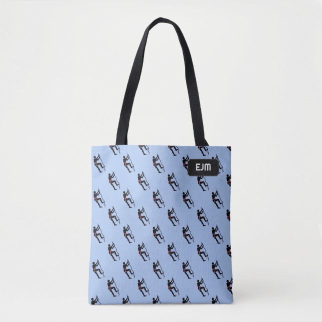 Tote Bag Escalade et alpinisme - ajouter des initiales ou u (Devant)