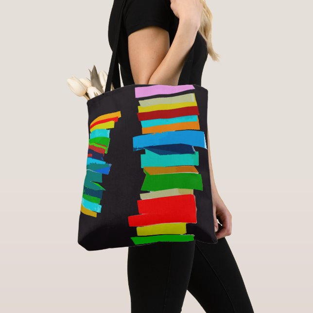 Tote Bag Escaliers colorés (De près)