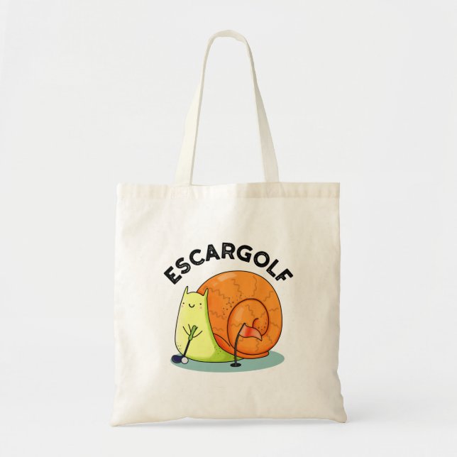 Tote Bag Escar-golf Funny Escargot Snail Pun (Devant)