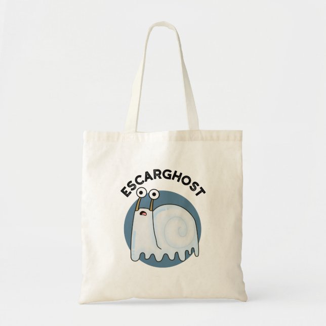 Tote Bag Escarghost Amusant Français Ghost Snail Pun (Devant)