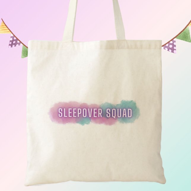 Tote Bag Escouade | Jolie fête pastel (Créateur téléchargé)