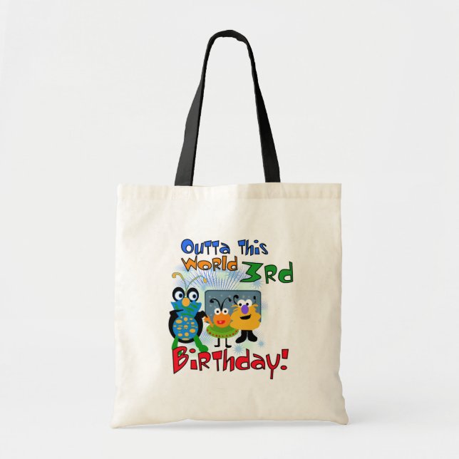 Tote Bag Espace extra-atmosphérique 3ème anniversaire Tshir (Devant)