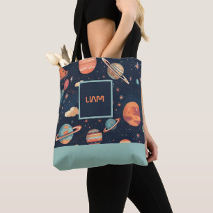 Tote Bag Espace imprimé Allover personnalisé Fourre-tout