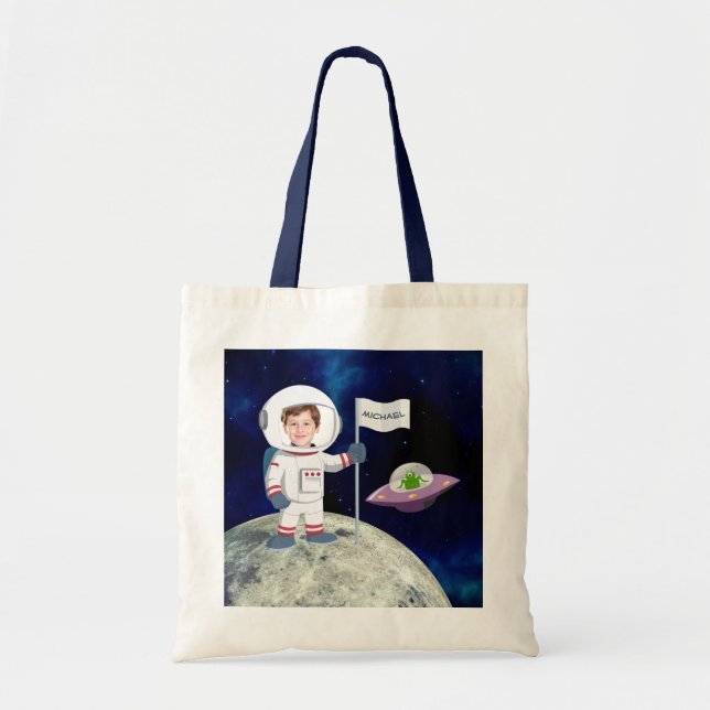 Tote Bag Espace photo personnalisé sur les enfants de la lu (Devant)