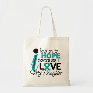 Tote Bag Espoir pour mon Cancer ovarien de fille