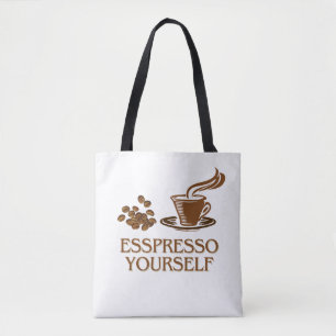 Tote Bag Espresso Vous-Même Conception De Café-Cup