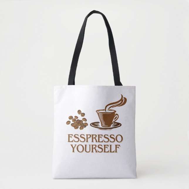 Tote Bag Espresso Vous-Même Conception De Café-Cup (Devant)