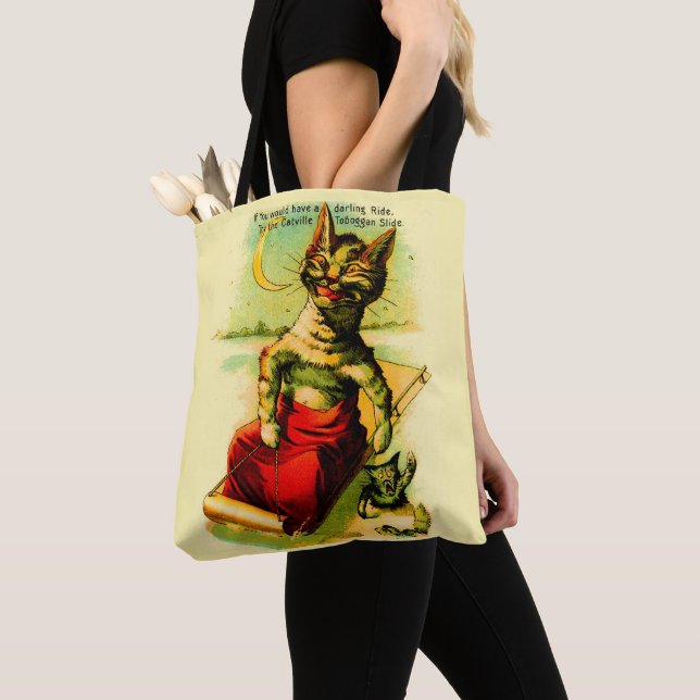 Tote Bag Essayez la diapositive Toboggan de Catville (De près)