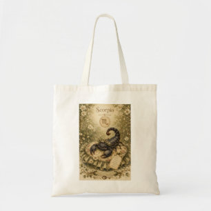 Tote Bag Essence florale vintage zodiaque - Scorpion