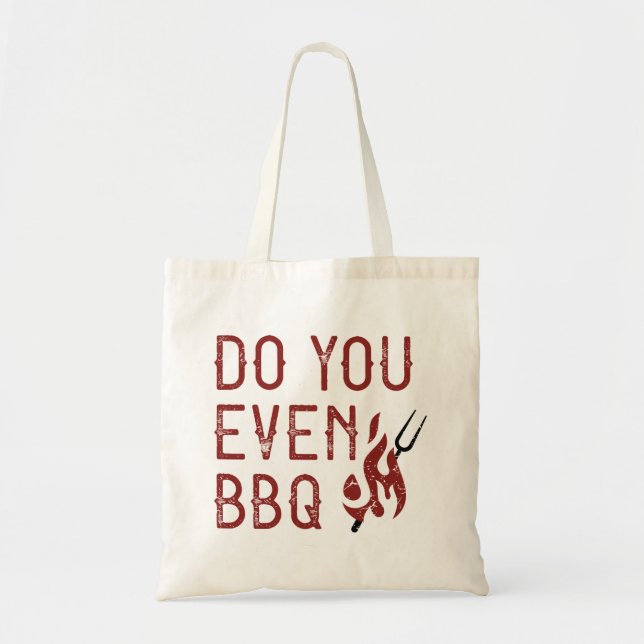 Tote Bag Est-ce que vous même BBQ (Devant)