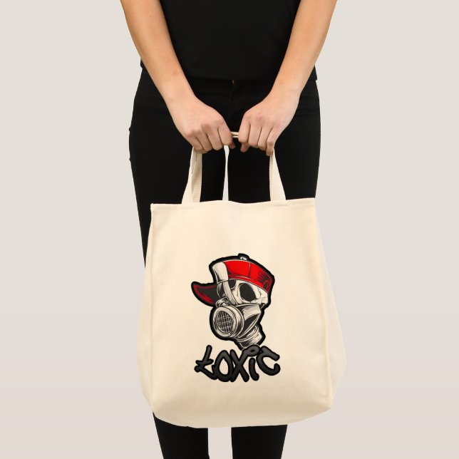 Tote Bag Estampa Hip Hop - Toxic Skull - Bolsa (Devant (produit))