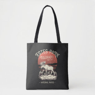 Tote Bag Estes Park Colorado National Park Moose Sunset