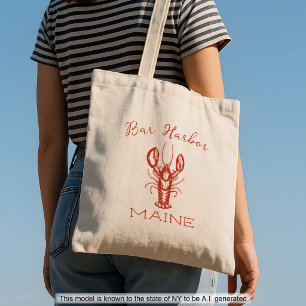 Tote Bag esthétique de pêcheur de homard du Maine