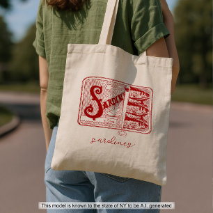 Tote Bag Esthétique de pêcheur de sardines en conserve