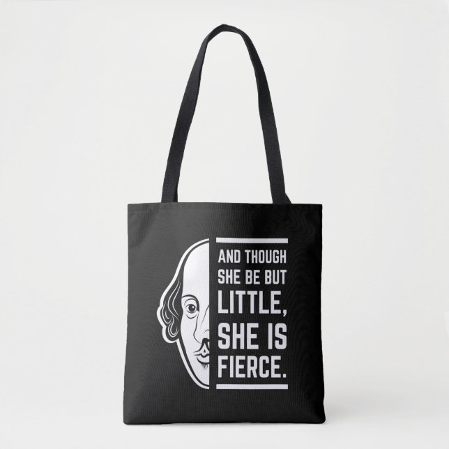 Tote Bag Et Bien Qu'Elle Soit Si Peu, Elle Est Une Citation (Devant)