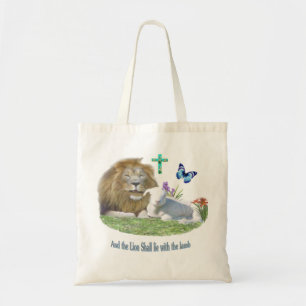 Tote Bag Et le Lion couchera avec l'Agneau