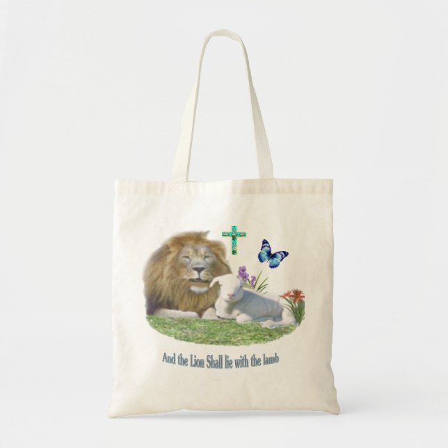 Tote Bag Et le Lion couchera avec l'Agneau (Devant)