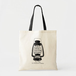 Tote Bag Et Lux In Tenebris John 1 Latin Verse