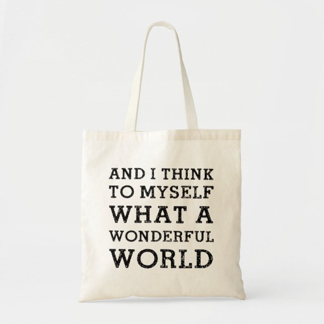 Tote Bag Et monde merveilleux (Devant)
