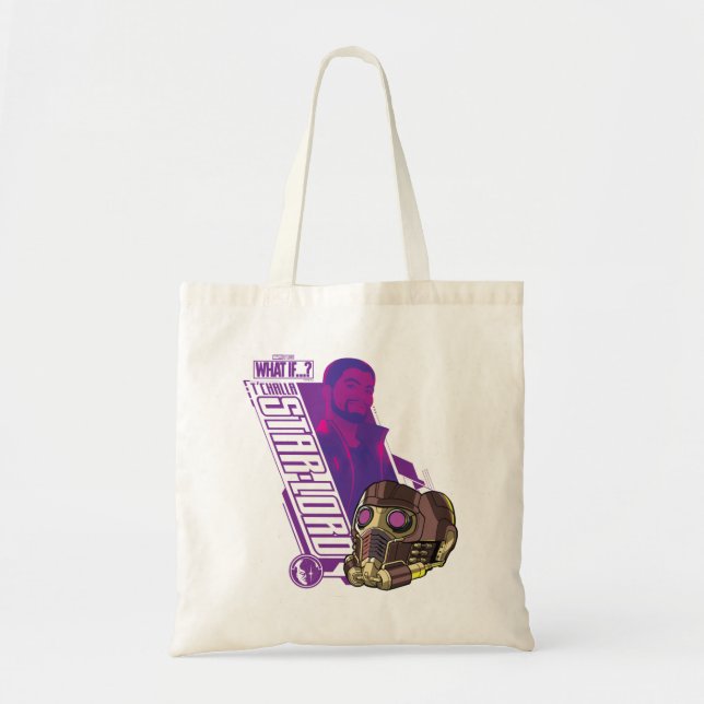 Tote Bag Et Si... ? | Graphique de caractères T'Challa Star (Devant)